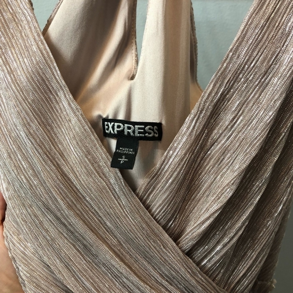 EXPRESS Rose Gold mini party dress - Picture 2 of 3
